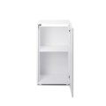 AQUAEL GLOSSY CUBE 135L 50x50x63cm Biały ZESTAW LED Day&Night + SZAFKA