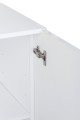 AQUAEL GLOSSY CUBE 135L 50x50x63cm Biały ZESTAW LED Day&Night + SZAFKA