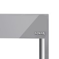 AQUAEL GLOSSY CUBE 135L 50x50x63cm Szary ZESTAW LED Day&Night + SZAFKA
