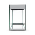AQUAEL GLOSSY ST 125L 80x35x54 Zestaw z SZAFKĄ ZD Szary Day&Night