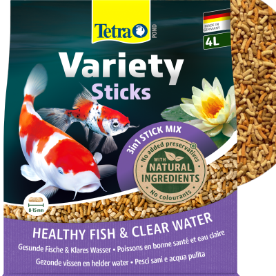 TETRA POND VARIETY STICKS 4L Mix 3 Pokarmów Dla Ryb