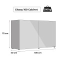 Aquael GLOSSY 100x40x72cm Szafka Pod Akwarium ZD100 Szara