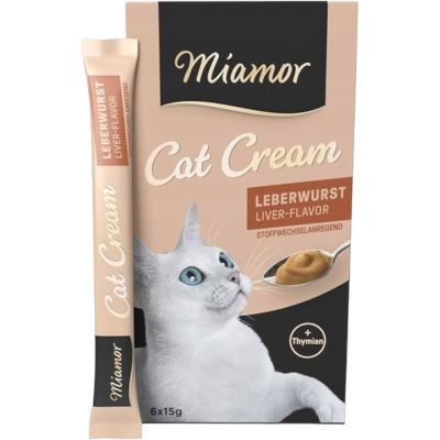 MIAMOR CAT CREAM Pasta z WĄTRÓBKĄ Wspierająca Metabolizm 6szt