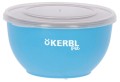 Kerbl Zestaw 3 Miski ze Stali Nierdzewnej z Pokrywkami dla Psa Kota na Wyjazd 550ml 900ml 1200ml