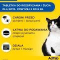 ELANCO Adtab Skuteczna Tabletka do Rozgryzania i Żucia na Kleszcze Pchły Pasożyty dla Kota 2-8kg