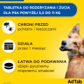 ELANCO Adtab Skuteczna Tabletka do Rozgryzania i Żucia na Kleszcze Pchły Pasożyty dla Psa 225mg 5,5-11kg