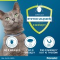 ELANCO Foresto Skuteczna Obroża Przeciw Pchłom i Kleszczom dla Kotów i Małych Psów do 8kg 38cm Działa do 8 Miesięcy