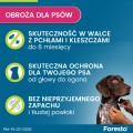 ELANCO Foresto Skuteczna Obroża Przeciw Pchłom i Kleszczom dla Średnich i Dużych Psów od 8kg 70cm Działa do 8 Miesięcy