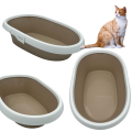 Kuweta Dla Kota Z Ramką Toaleta Duża MINOU LARGE 58cm Beżowa Moccacino