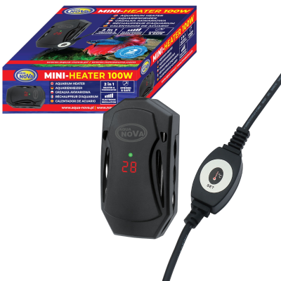Aqua Nova Mini-Heater Precyzyjna Grzałka do Akwarium w Obudowie Nietłukąca 100W