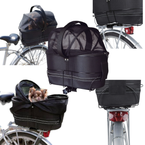 Trixie Tylny Kosz Torba Transporter dla Psa Kota do 6 kg na Rower na Bagażnik 29x42x48cm
