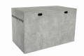 Diversa Solidne Terrarium z Płyty Meblowej z Wentylacją z NADSTAWKĄ 150x80x92cm Beton