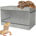 Diversa Solidne Terrarium z Płyty Meblowej z Wentylacją z NADSTAWKĄ 150x80x92cm Beton