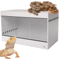 Diversa Solidne Terrarium z Płyty Meblowej z Wentylacją z NADSTAWKĄ 150x80x92cm Białe