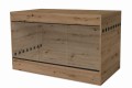 Diversa Solidne Terrarium z Płyty Meblowej z Wentylacją z NADSTAWKĄ 150x80x92cm Dąb Artisan