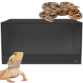 Diversa Solidne Terrarium z Płyty Meblowej z Wentylacją 150x80x80cm Czarne