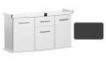 Szafka pod Akwarium profilowane Solid 120x40x75cm GRAFIT