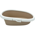 Kuweta Dla Kota Z Ramką Toaleta MINOU MINI 43cm Beżowa Moccacino