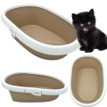 Kuweta Dla Kota Z Ramką Toaleta MINOU MINI 43cm Beżowa Moccacino