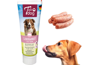 Tubidog Przysmak dla Psa w Tubce Pasta Nagroda Trenigowa Kiełbasa z Wątróbki 75g