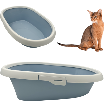 Kuweta Dla Kota Z Ramką Toaleta Duża MINOU LARGE 58cm Niebieska