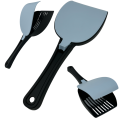 Łopatka Do Żwirku Dla Kota Do Kuwety z KLAPKĄ Zamykana SHAKER Light Blue-Niebieska
