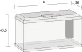 Juwel Primo 110 l 2.0 Kompletny Zestaw Akwarium Białe 81x36x45cm