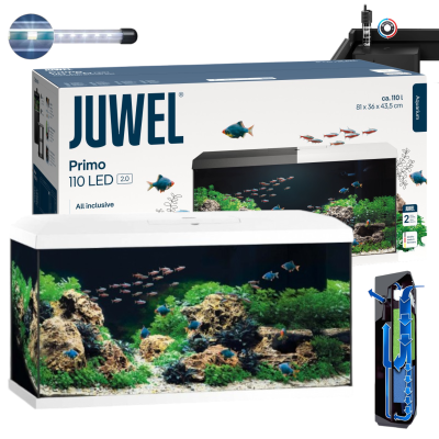 Juwel Primo 110 l 2.0 Kompletny Zestaw Akwarium Białe 81x36x45cm