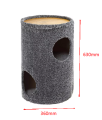 Ecomfy Drapak dla Kota ECO TUBE Tuba Budka Beżowa 36x63cm