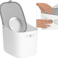 Hagen CATIT PIXI BOX Duża Kuweta dla Kota z Wejściem od Góry 48x41x52cm Szaro-biała