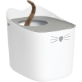 Hagen CATIT PIXI BOX Duża Kuweta dla Kota z Wejściem od Góry 48x41x52cm Szaro-biała