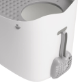 Hagen CATIT PIXI BOX Duża Kuweta dla Kota z Wejściem od Góry 48x41x52cm Szaro-biała