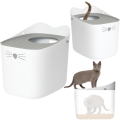 Hagen CATIT PIXI BOX Duża Kuweta dla Kota z Wejściem od Góry 48x41x52cm Szaro-biała