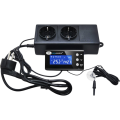 Ringder TC-120 Elektroniczny TERMOSTAT Z TIMEREM LCD 220V Do Terrarium Szklarni Inkubatora