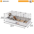 FERPLAST Modular Duża Klatka Modułowa Dla Królika, Świnki, Gryzoni 144cm