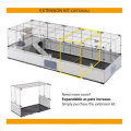 FERPLAST Modular Duża Klatka Modułowa Dla Królika, Świnki, Gryzoni 144cm