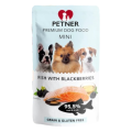 PETNER MINI Wysokomięsna Karma Mokra RYBY Z JEŻYNAMI 95,5% Mięsa 135g