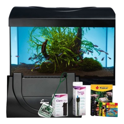 Zestaw akwarystyczny startowy dla początkujących 25l Startup 40x25x25 LED Expert 4,8W z filtrem wewnętrznym i grzałką 25W