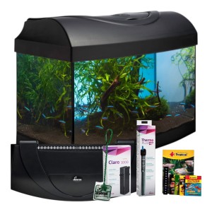 Zestaw akwarystyczny startowy profilowany dla początkujących 112l Startup 80 80x35x40 LED Expert 16W z filtrem wewnętrznym i grzałką 100W