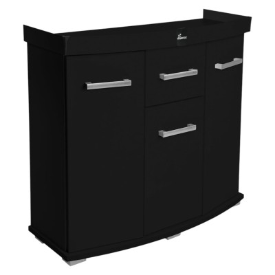 Szafka pod Akwarium profilowane Solid 80x35x75cm CZARNA
