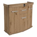 Szafka pod Akwarium profilowane Solid 80x35x75cm DĄB ARTISAN