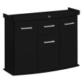 Szafka pod Akwarium profilowane Solid 100x40x75cm CZARNA