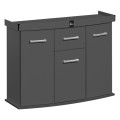 Szafka pod Akwarium profilowane Solid 100x40x75cm GRAFIT