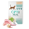 OptiMeal Premium Saszetka Karma Mokra dla Kota Królik w Białym Sosie 85g