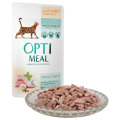 OptiMeal Premium Saszetka Karma Mokra dla Kota Królik w Białym Sosie 85g