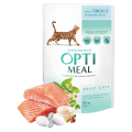 OptiMeal Premium Saszetka Karma Mokra dla Kota Pstrąg w Sosie 85g