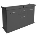 Szafka pod Akwarium proste Solid 120x40x75cm GRAFIT