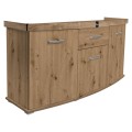 Szafka pod Akwarium profilowane Solid 150x50x75cm DĄB ARTISAN