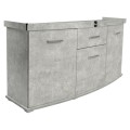 Szafka pod Akwarium profilowane Solid 150x50x75cm BETON