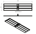 Niwelator Terenu do Trawnika Ogrodu 120x30cm Wyrównujący Grabi Duży Solidny